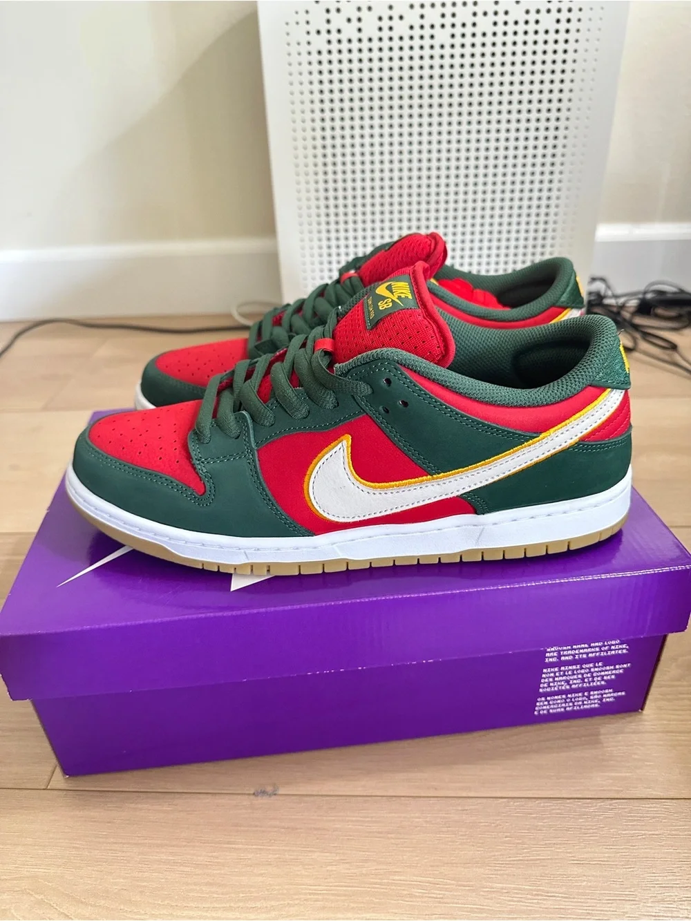 Nike SB Dunk Low PRM Seattle SuperSonics FZ1287-300 Men’s Size 10.5